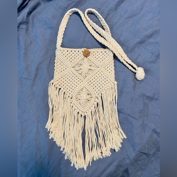 Cost Plus World Market Boho Macrame Bag - Picture 1 of 1